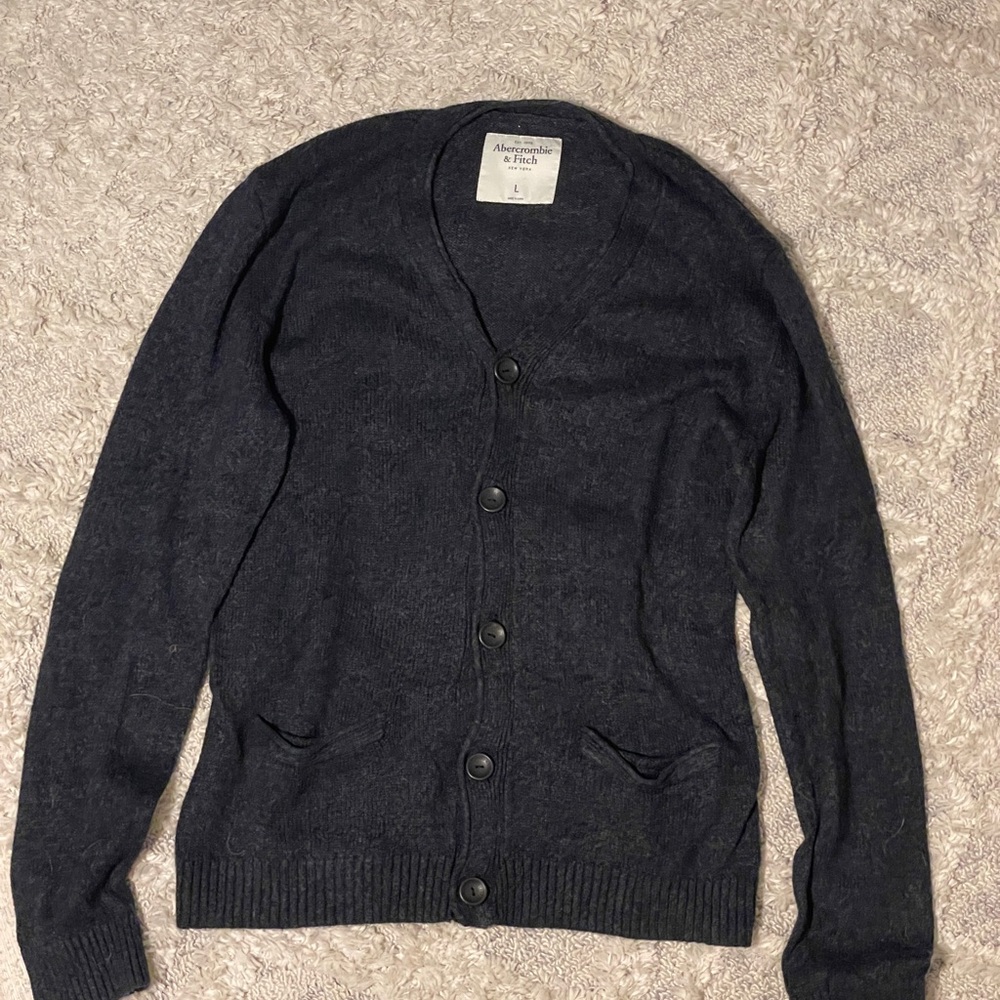 Abercrombie & Fitch Men's Navy Cardigan